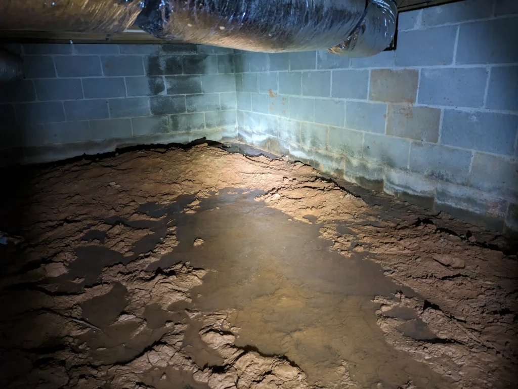 flooded crawlspace